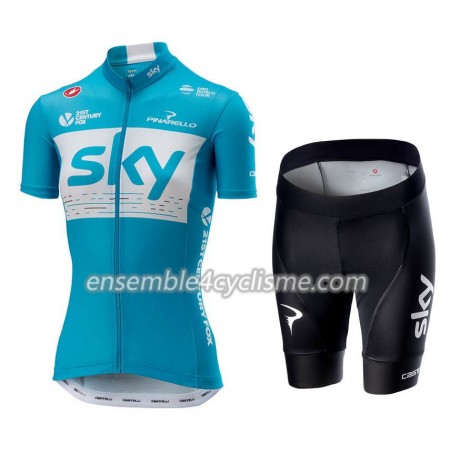 Tenue Maillot + Cuissard 2018 Team Sky Femme N002